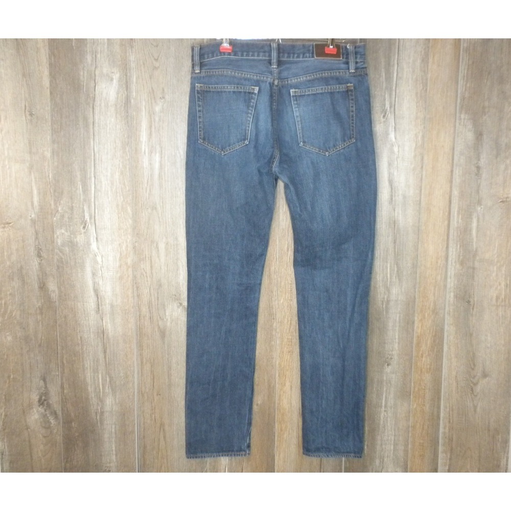 J Crew Jeans 31x32 Blue Denim The Driggs Slim Fit Straight Leg Mid‎ Wash C9894